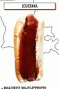 hot dog, s, kajun, omáčka
