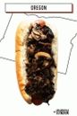hot dog with mushrooms