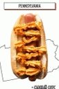 párok v rožku so syrovou omáčkou
