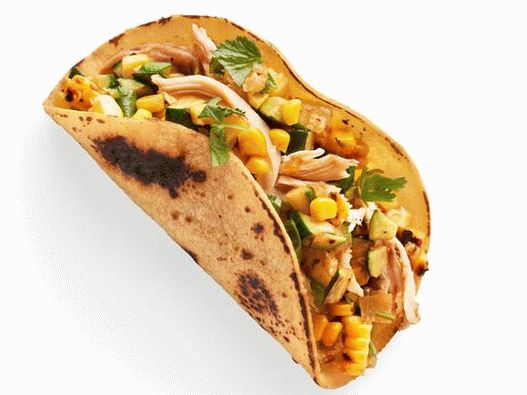 21. Tacos s kuracím mäsom a zeleninou