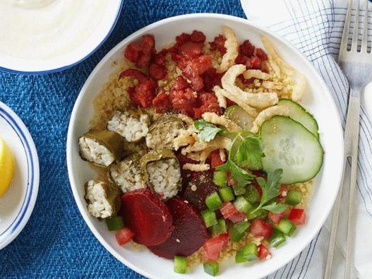 Foto misky - Proso misa s Dolma a Hummus omáčkou