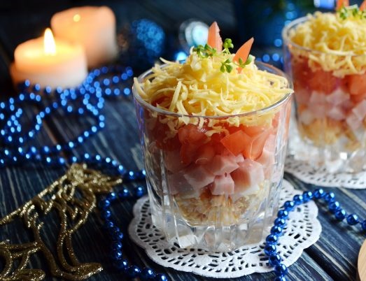 Rýchly šalát v pohári