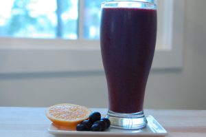 Čučoriedkový smoothie