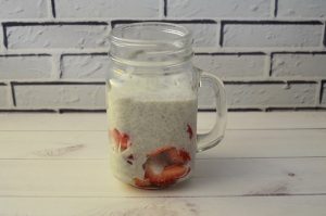 Jahodový puding Chia