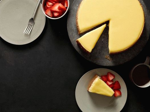 Foto tvarohový koláč s citrónom a zázvorovým krémom