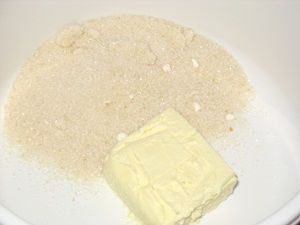 Dezert flambe západ slnka