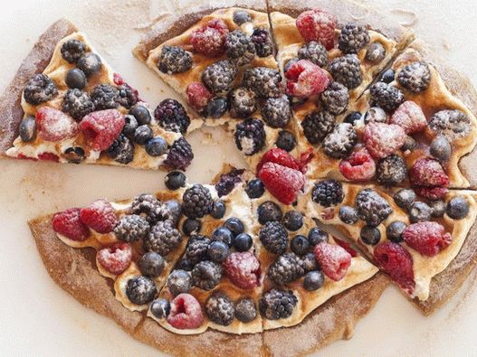 Photo, zákusok, pizza, berries, a, škorica