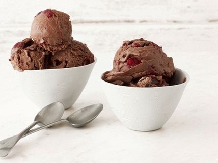 Foto domáca čokoláda-čerešňová zmrzlina