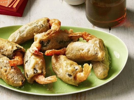 Fotka z misky - Jalapeno paprika sušienky s krevetami v cestíčku