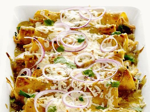 Fotka z Enchiladas s kuracím mäsom a omáčkou physalis