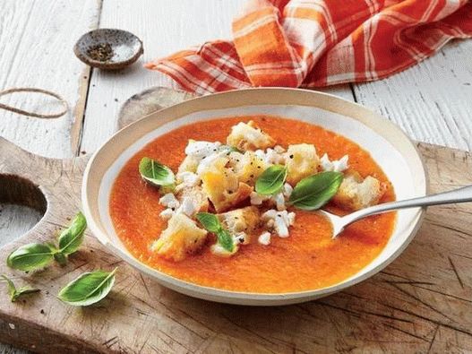 Fotka z baklažánu gazpacho