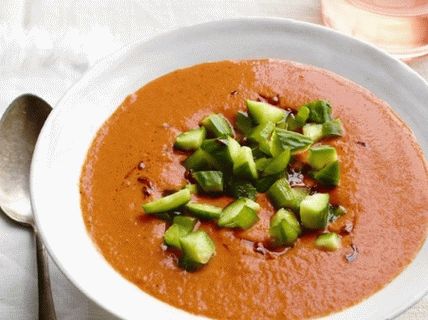 Fotka z Gazpacho s grilovanými paradajkami