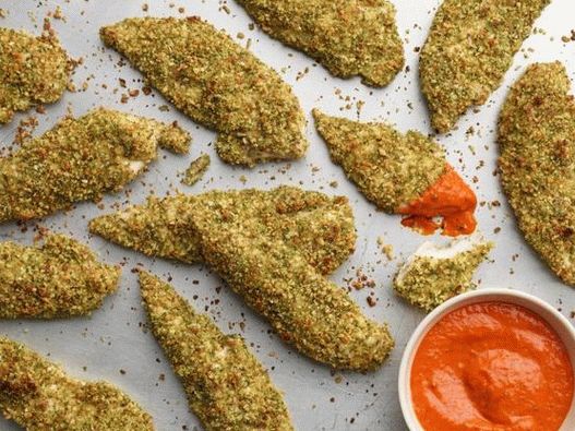 Foto chrumkavé kuracie prúžky (celozrnná strava)