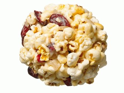 Ginger-Cranberry Popcorn Balls