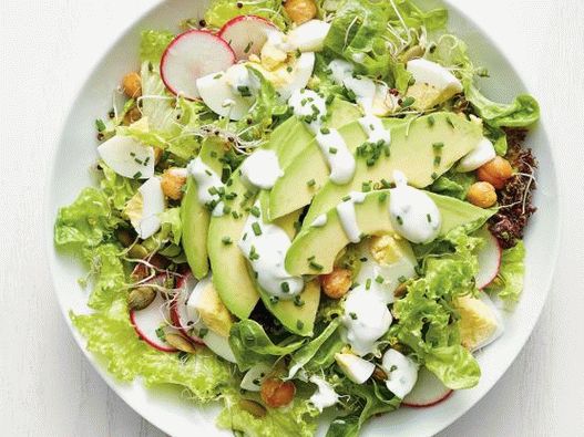 Foto, kalifornia, šalát, s, vajce