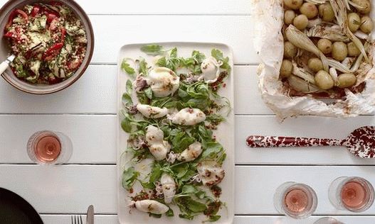 Grécke chobotnice Photo BBQ