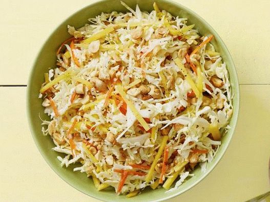 Foto, kapusta, šalát, s, mango, do, jeden, coconut dressing