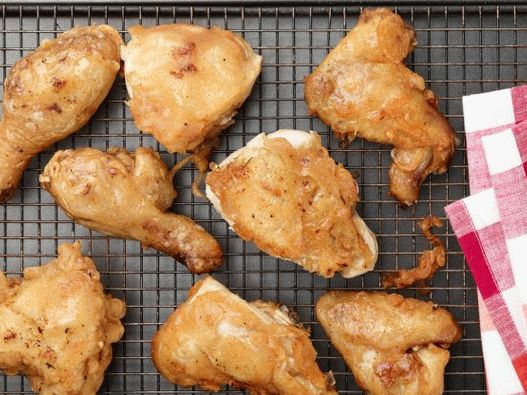 Foto, klasické, vyprážané kurča, na piknik