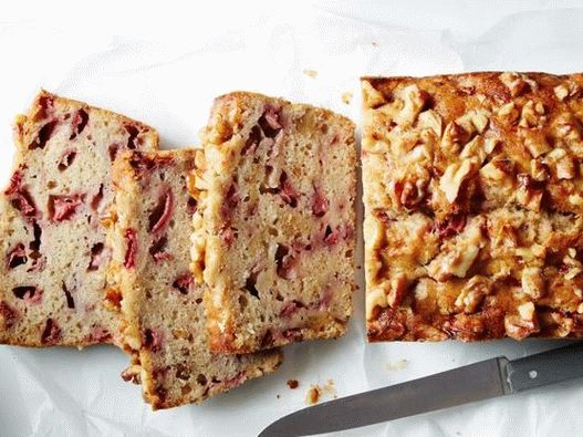 Chlieb s fotografickými jahodami