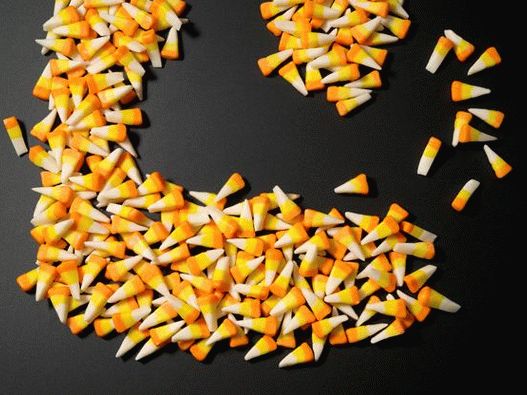 Foto kukurica cukroví na Halloween