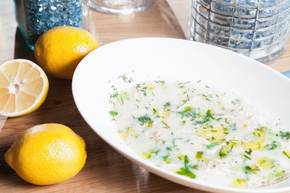 Kuracie polievka s citrónom