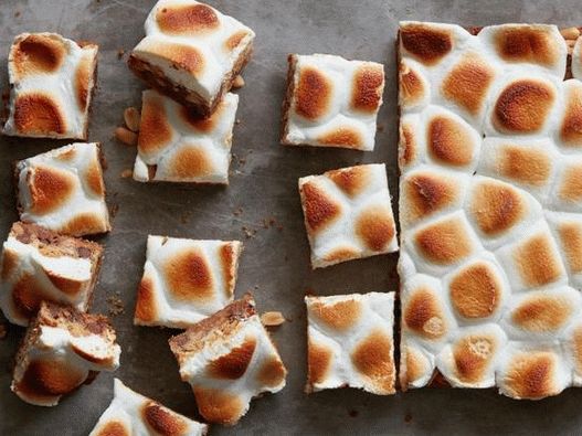 Foto misky - arašidové koláče s marshmallows