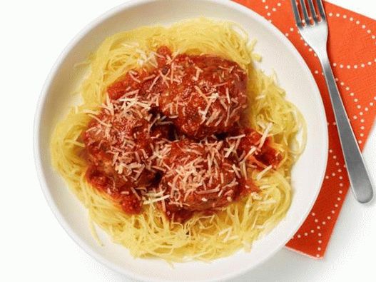 Misky Fotografie - Špagety tekvica s karbanátky