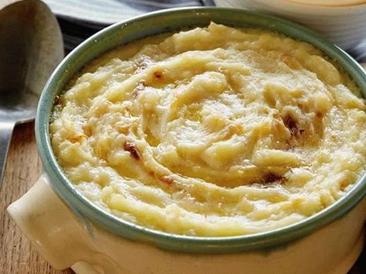 Foto misky - zemiaková kaša s pečeným cesnakom