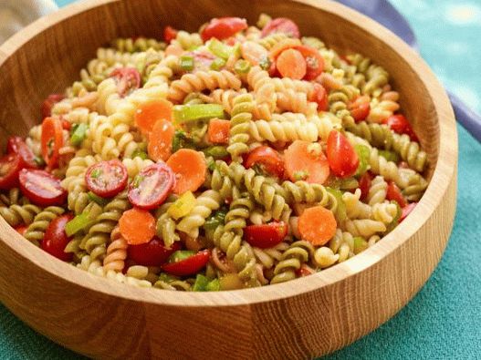 Photo Pasta salad, s, sezónny, zelenina