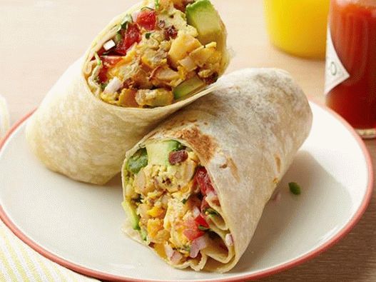 Food Photography - Burrito na raňajky