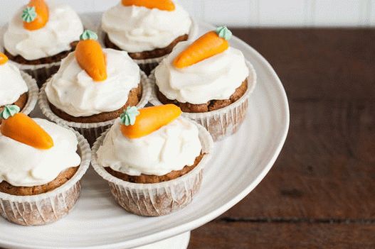 Fotografie z mrkvových tekvičiek s vanilkovou polevou