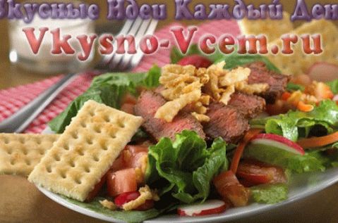 Hovädzie mäso v pomalom sporáku na šalátovej platni