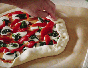 Zeleninová pizza rolka Stromboli - 1