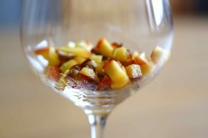 Parfait s broskyňami