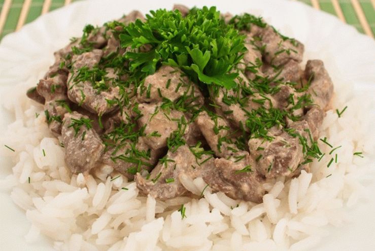 Stroganoff pečeň
