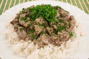 Stroganoff pečeň