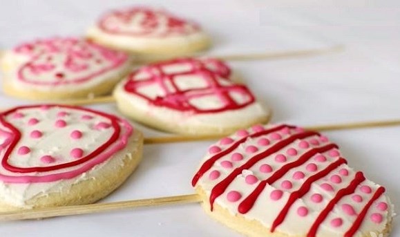 Valentínske cookies