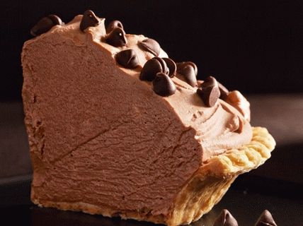 Foto koláč s čokoládovou penou