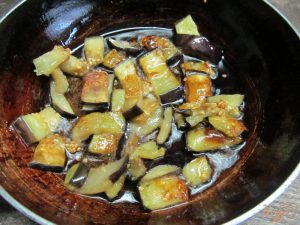 Polenta s baklažánom