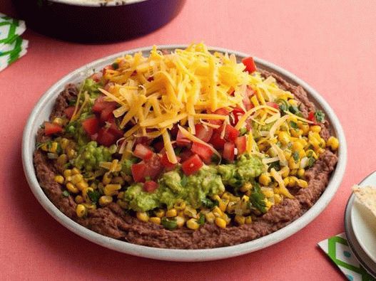 Foto päťvrstvový mexický dip