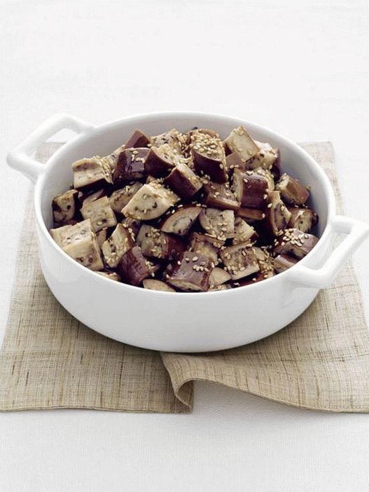 Foto misky - baklažán so sezamovými semienkami