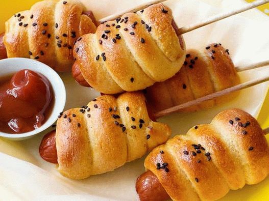 Mini kukuričné   psy v rúre