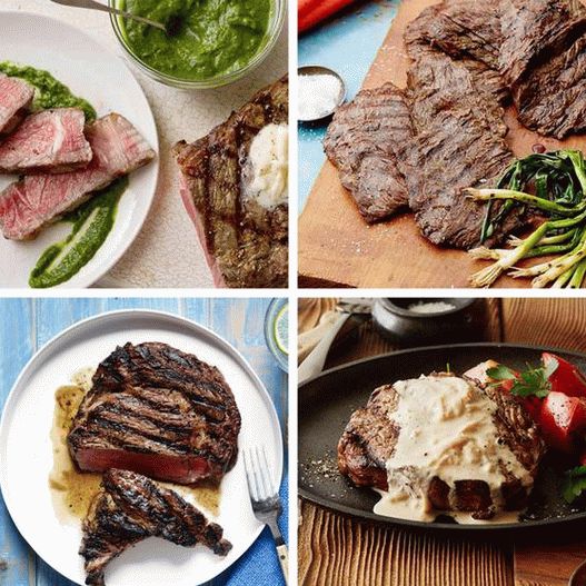 Recepty na grilované steaky s fotografiou