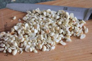 Ryža s arašidmi a pestom