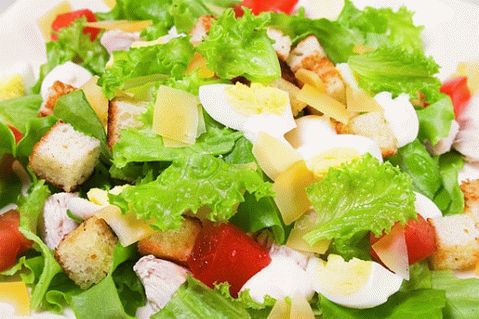 Caesar šalát s kuracím mäsom: recept
