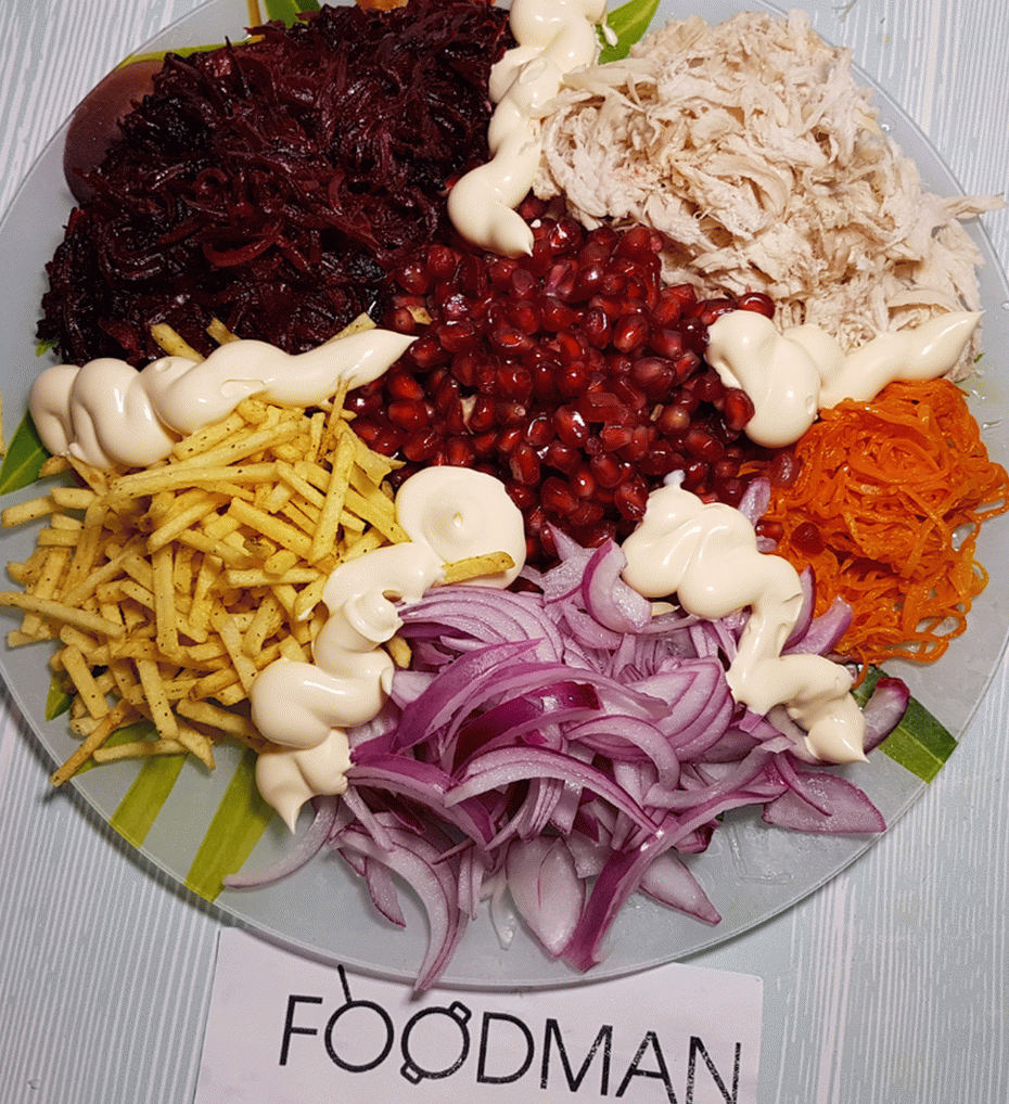 Šalátová halda: recept na video