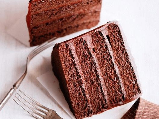 Foto čokoládový tortu pre dvoch