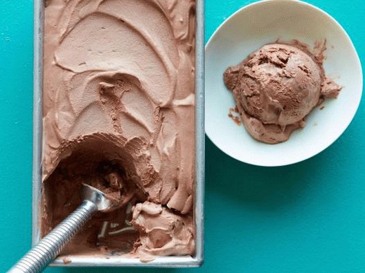 Foto čokoládová zmrzlina bez zmrzliny