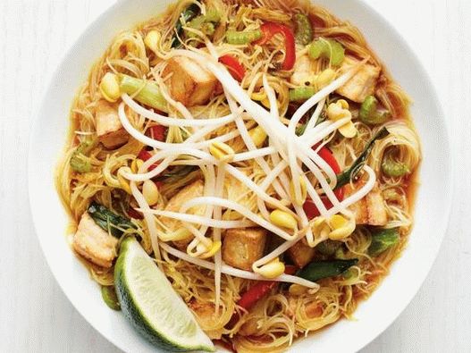 Fotka z singapurských tofu rezance