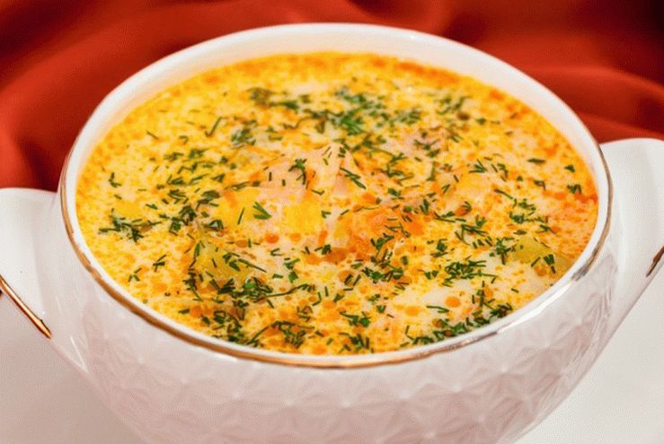 Pstruhová smotanová polievka